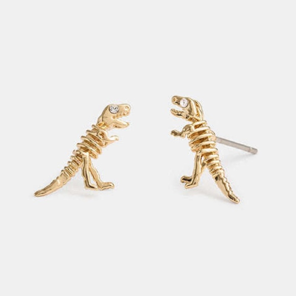 Coach Gold Rexy Stud Earrings